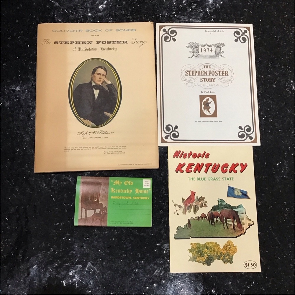 Vintage Kentucky Souvenir Booklets & Postcards Churchill Downs Bardstown Foster